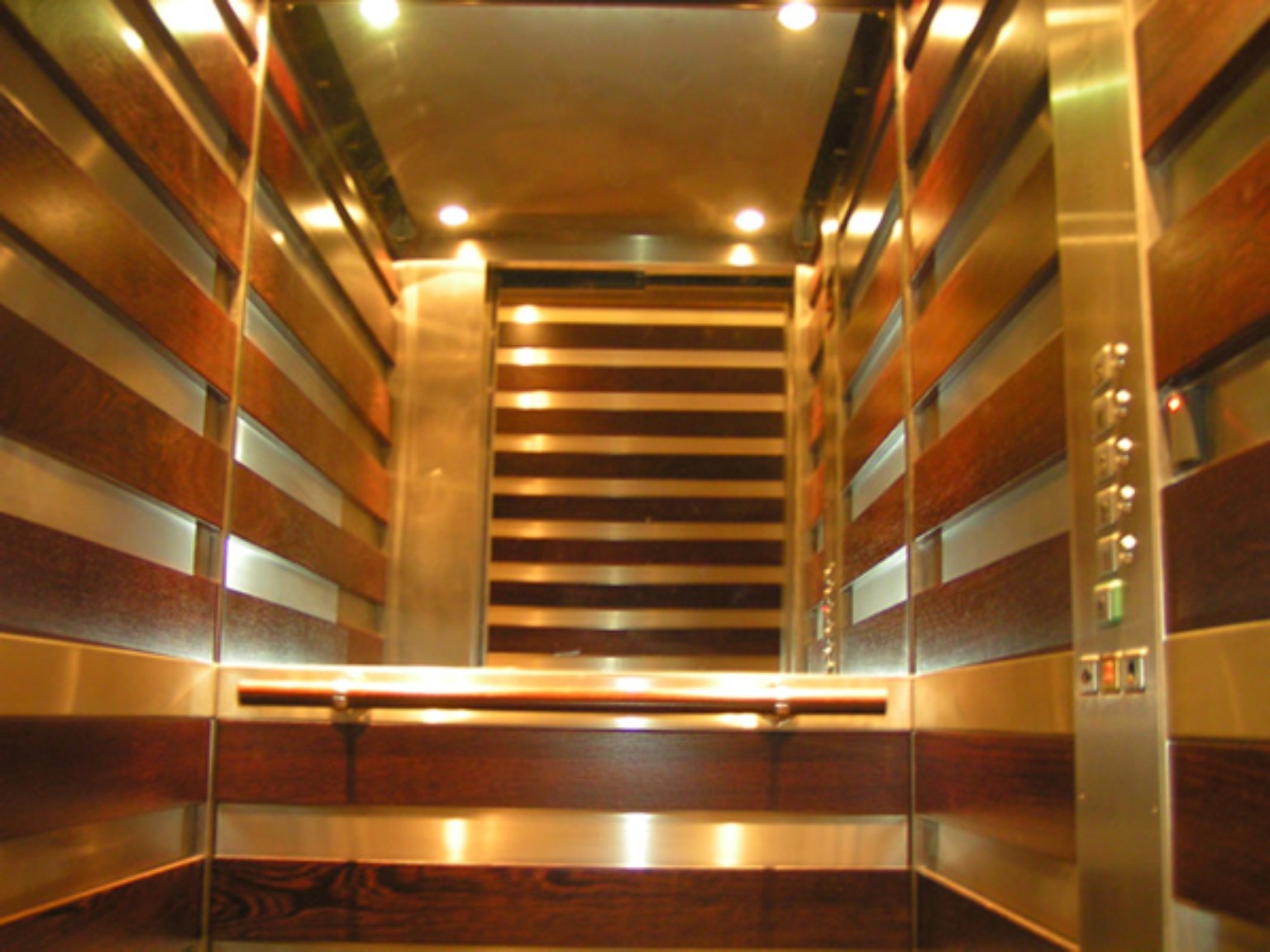 Lift interior refurbishment example